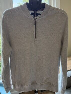 Nordstrom Men's Gray Half-Zip Pullover Sweater